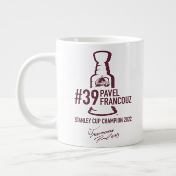 Colorado Avalanche hrnček Pavel Francouz #39 Stanley Cup Champion 2022