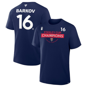 Florida Panthers pánske tričko 2025 Stanley Cup Champions Name & Number Aleksander Barkov #16