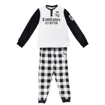 Real Madrid pánske pyžamo Long white