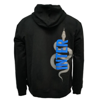 Inter Milano pánska mikina s kapucňou Snake black