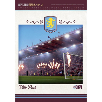 Aston Villa kalendár Deluxe 2026