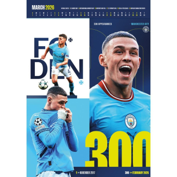 Manchester City kalendár Deluxe 2026