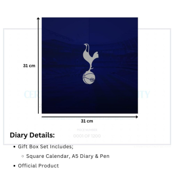 Tottenham kalendár a diár Musical Gift Box 2026