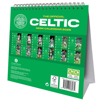FC Celtic stolový kalendár 2026
