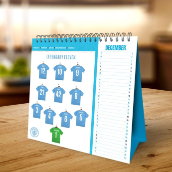 Manchester City stolový kalendár 2026