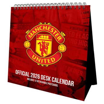 Manchester United stolový kalendár 2026