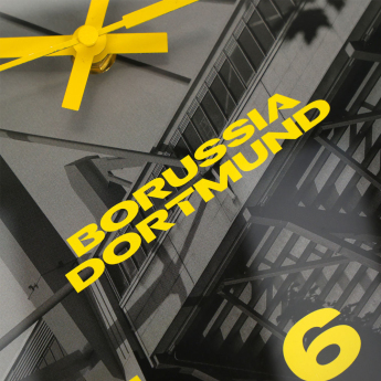 Borussia Dortmund nástenné hodiny Stadium