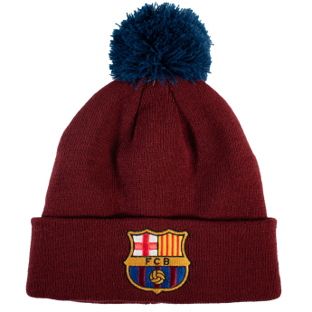 FC Barcelona zimná čiapka Red Ski