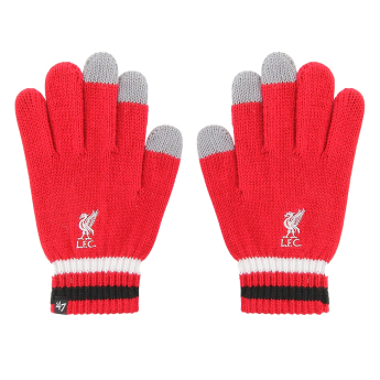 FC Liverpool pánske rukavice Touchscreen red
