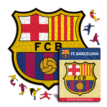 FC Barcelona drevené puzzle Crest 500 pcs
