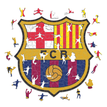 FC Barcelona drevené puzzle Crest 500 pcs