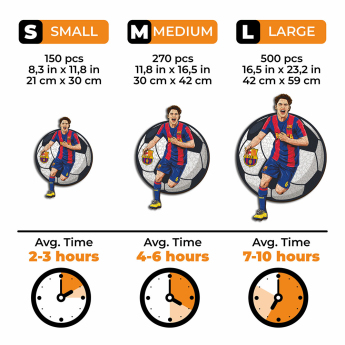 FC Barcelona drevené puzzle Gavi 500 pcs