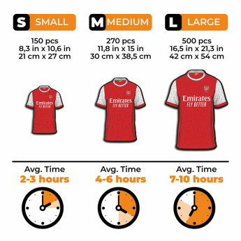 FC Arsenal drevené puzzle Jersey 500 pcs