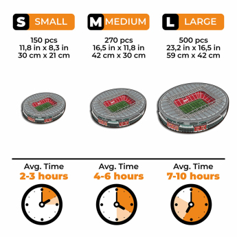 FC Arsenal drevené puzzle Emirates Stadium 150 pcs