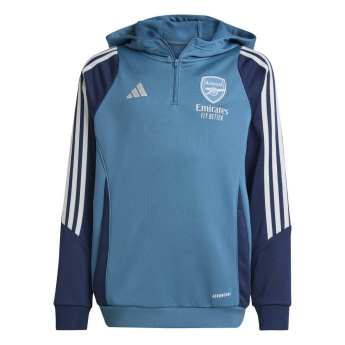 FC Arsenal detská mikina s kapucňou Track blue