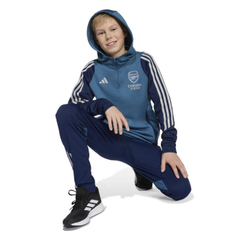 FC Arsenal detská mikina s kapucňou Track blue