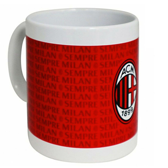 AC Milano hrnček Crest red
