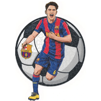 FC Barcelona drevené puzzle Gavi 150 pcs