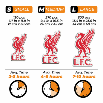 FC Liverpool drevené puzzle Liver Bird 150 pcs