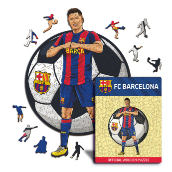 FC Barcelona drevené puzzle Lewandowski 150 pcs