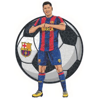 FC Barcelona drevené puzzle Lewandowski 150 pcs