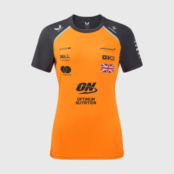 Mclaren Honda dámske tričko Lando Norris official Teamline Replica orange F1 Team 2025