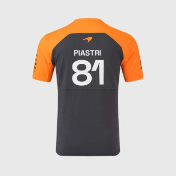 Mclaren Honda pánske tričko Oscar Piastri official Teamline Replica grey F1 Team 2025