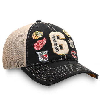 NHL produkty čiapka baseballová šiltovka Original 6 Refresh Trucker Snapback Hat - Black