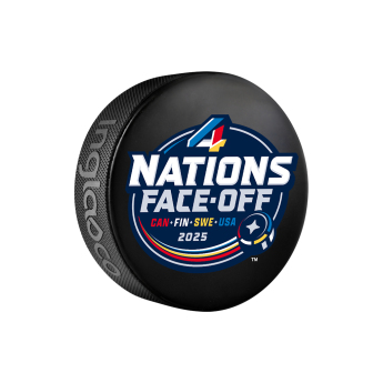 Hokejové reprezentácie puk 4 Nations Face-Off All Nations Souvenir Collectors
