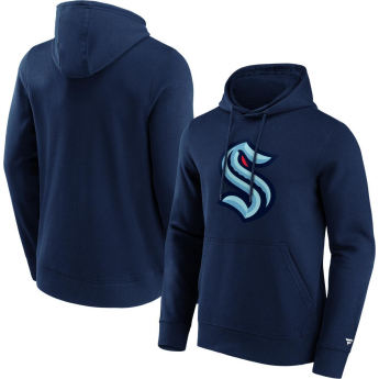Seattle Kraken pánska mikina s kapucňou Primary Logo Graphic navy