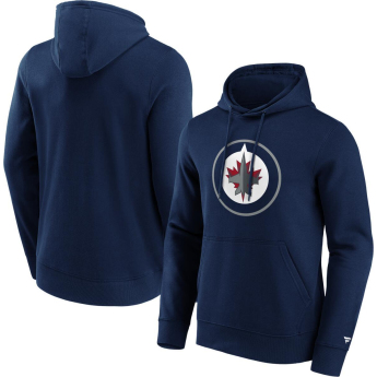 Winnipeg Jets pánska mikina s kapucňou Primary Logo Graphic navy