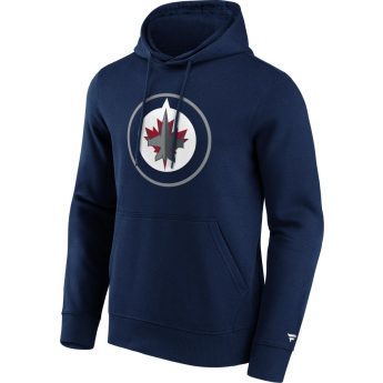 Winnipeg Jets pánska mikina s kapucňou Primary Logo Graphic navy