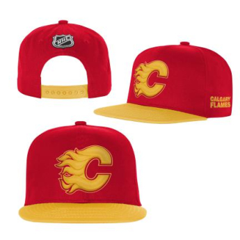Calgary Flames detská čiapka flat šiltovka Essentials Flatbrim Snapback