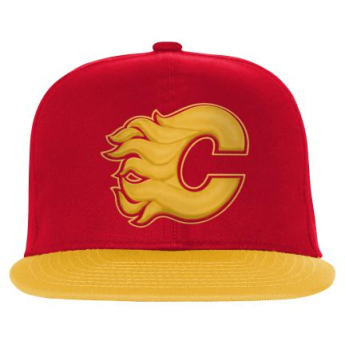 Calgary Flames detská čiapka flat šiltovka Essentials Flatbrim Snapback