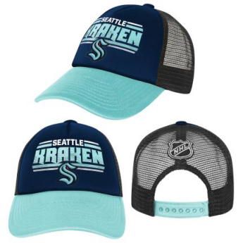 Seattle Kraken detská čiapka flat šiltovka Essentials Snapback Trucker