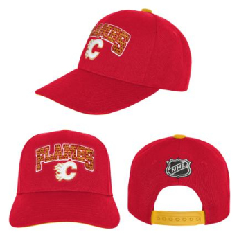 Calgary Flames detská čiapka flat šiltovka Essentials Procrown