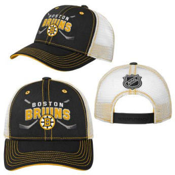 Boston Bruins detská čiapka baseballová šiltovka Lockup Meshback Adj.