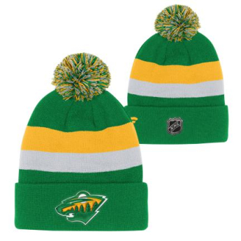Minnesota Wild detská zimná čiapka Cuffed Beanie With Pom