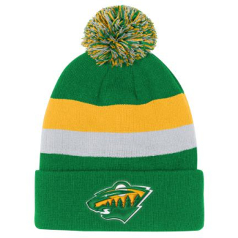 Minnesota Wild detská zimná čiapka Cuffed Beanie With Pom