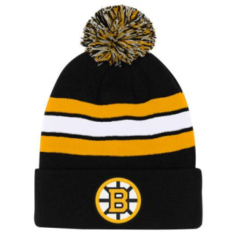 Boston Bruins detská zimná čiapka Cuffed Beanie With Pom