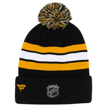 Boston Bruins detská zimná čiapka Cuffed Beanie With Pom