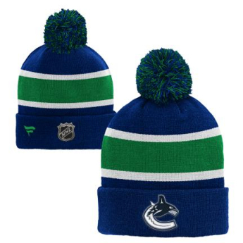 Vancouver Canucks detská zimná čiapka Cuffed Beanie With Pom blue