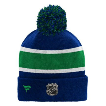 Vancouver Canucks detská zimná čiapka Cuffed Beanie With Pom blue