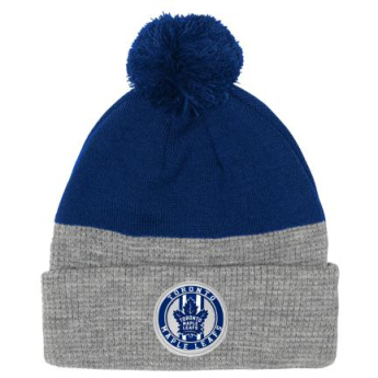 Toronto Maple Leafs detská zimná čiapka Draft Cuffed Beanie With Pom