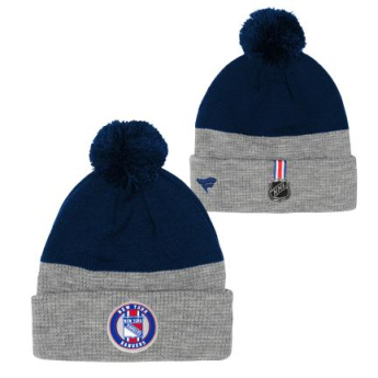 New York Rangers detská zimná čiapka Draft Cuffed Beanie With Pom
