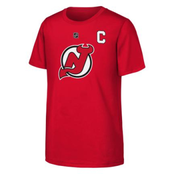 New Jersey Devils detské tričko Nico Hischier Flat Captains N&N Ss Ctn red