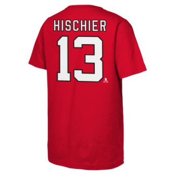 New Jersey Devils detské tričko Nico Hischier Flat Captains N&N Ss Ctn red