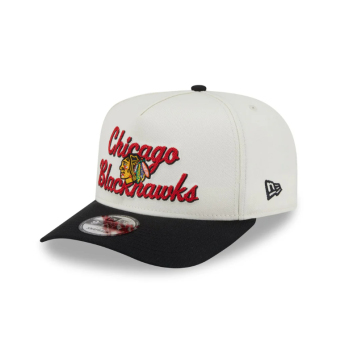 Chicago Blackhawks čiapka baseballová šiltovka New Era 950AF Chainstitch white