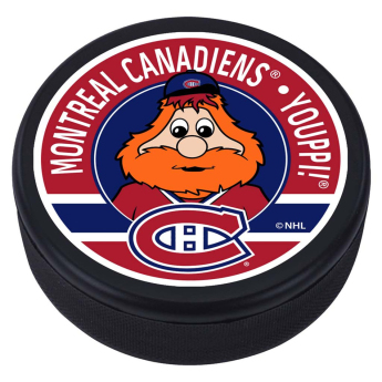 Montreal Canadiens puk Youppi Mascot Textured