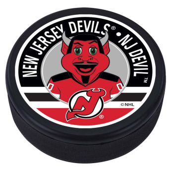 New Jersey Devils puk NJ Devil Mascot Textured